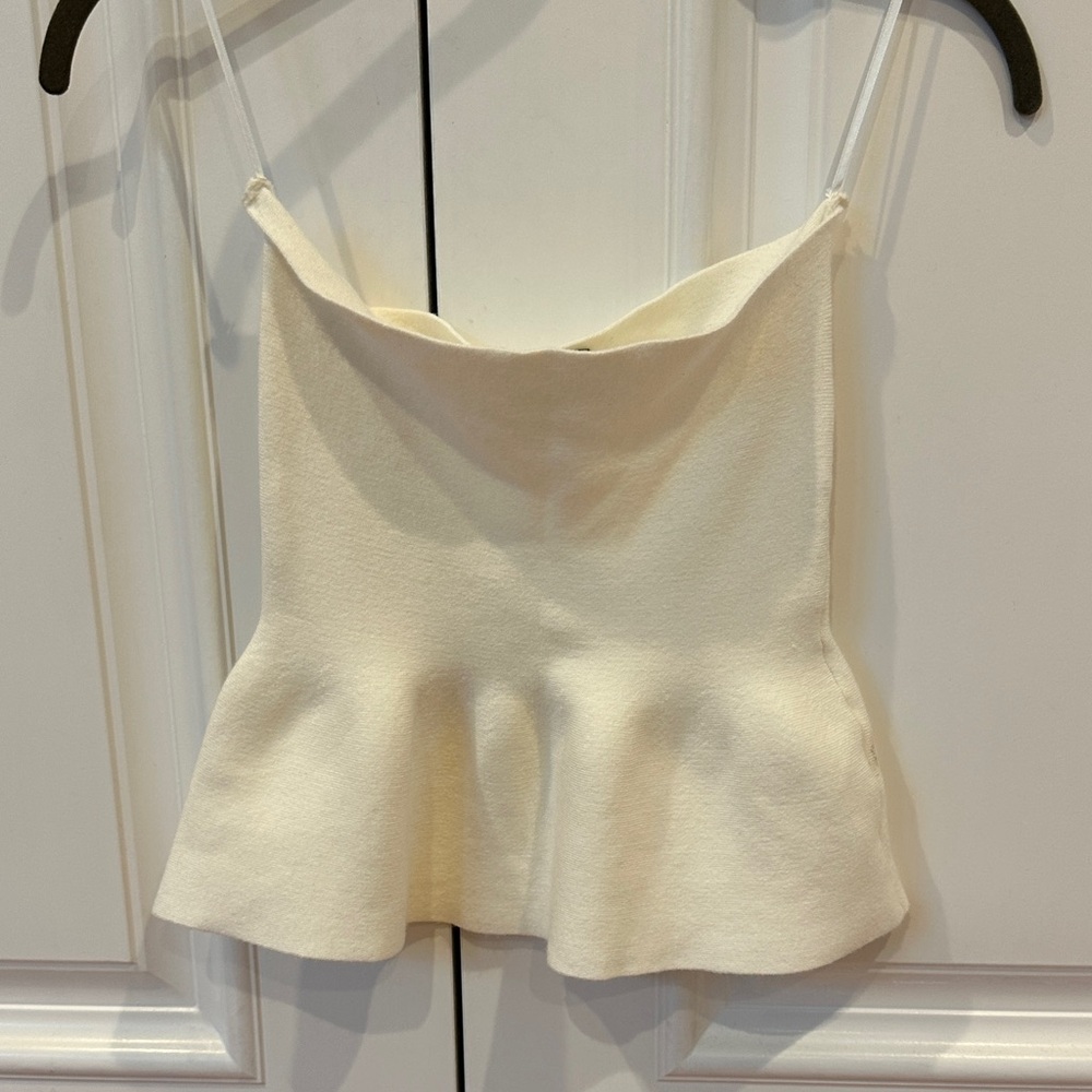 Papermoon Ivory Peplum Camisole
